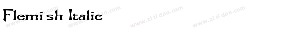 Flemish Italic字体转换